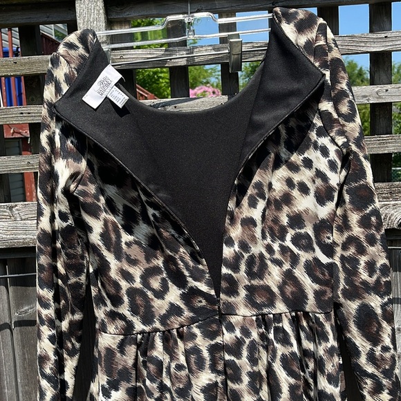 Designer dress leopard print - Picture 4 of 7